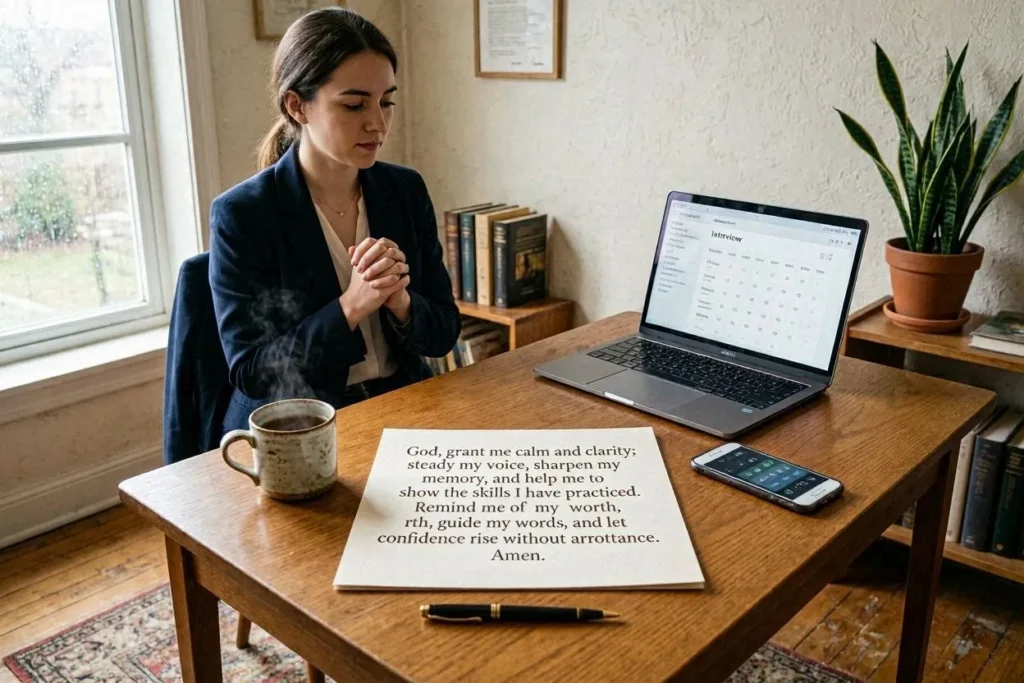 Prayer for Confidence Before a Job Interview