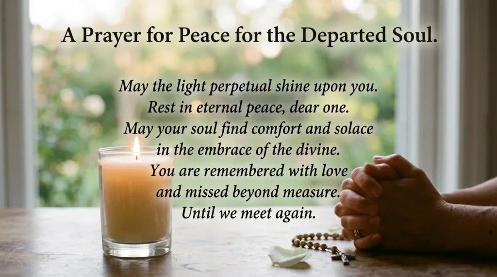 Prayer for Peace for the Departed Soul
