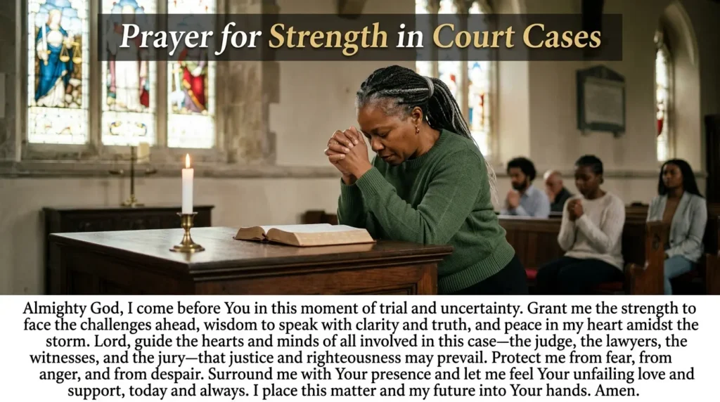  Prayer for Strength in Court Cases
