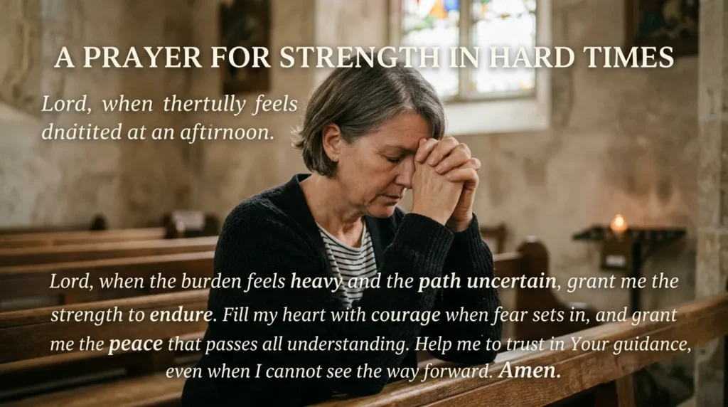 Prayer for Strength in Hard Times
