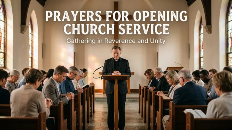 Prayers for Opening Church Service