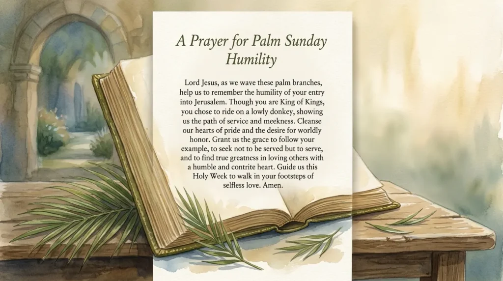 Prayer for Palm Sunday Humility