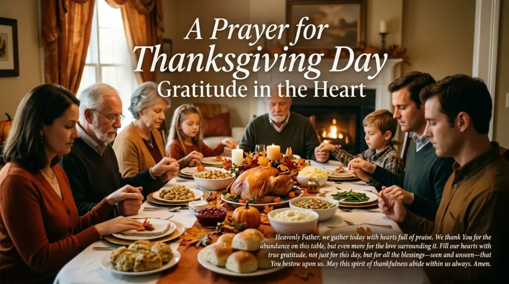 Prayer for Thanksgiving Day Gratitude in the Heart